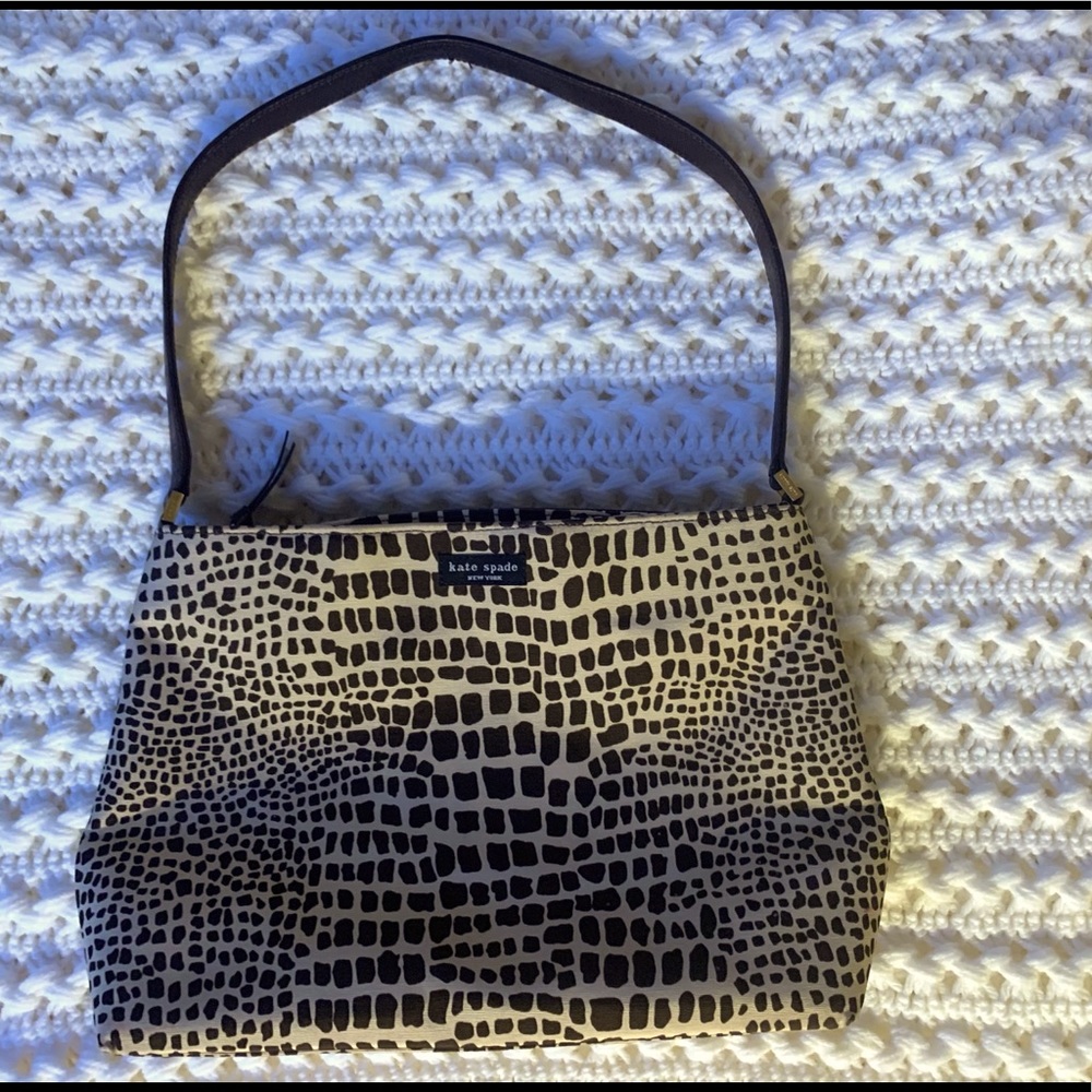 Kate Spade Lizard Faille Animal Print Canvas purse
